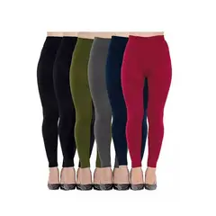 EVERSO - Pack 2 Calzas Polar Sin Costura Mujer. Tiro Largo Con Faja