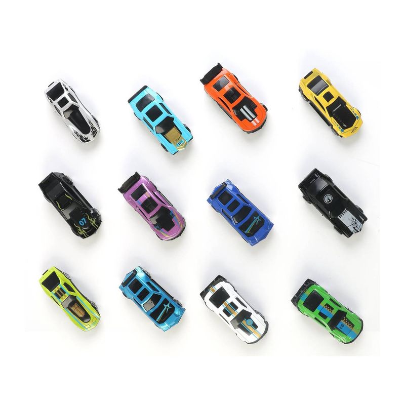 KUPREM - Set de 12 autos con diseno y colores