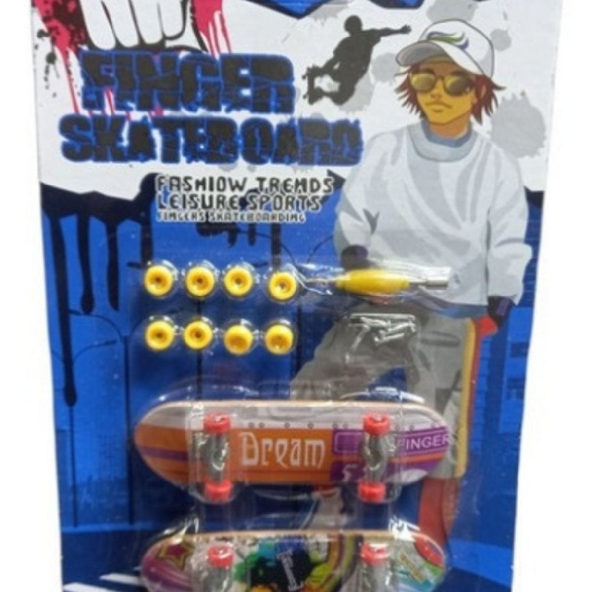 U BUY - Set Mini Juego Skate Para Dedos Patineta Con Accesorios