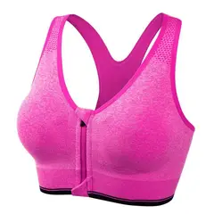 EVERSO - Sostén Deportivo Push Up Sin Costuras Con Cierre