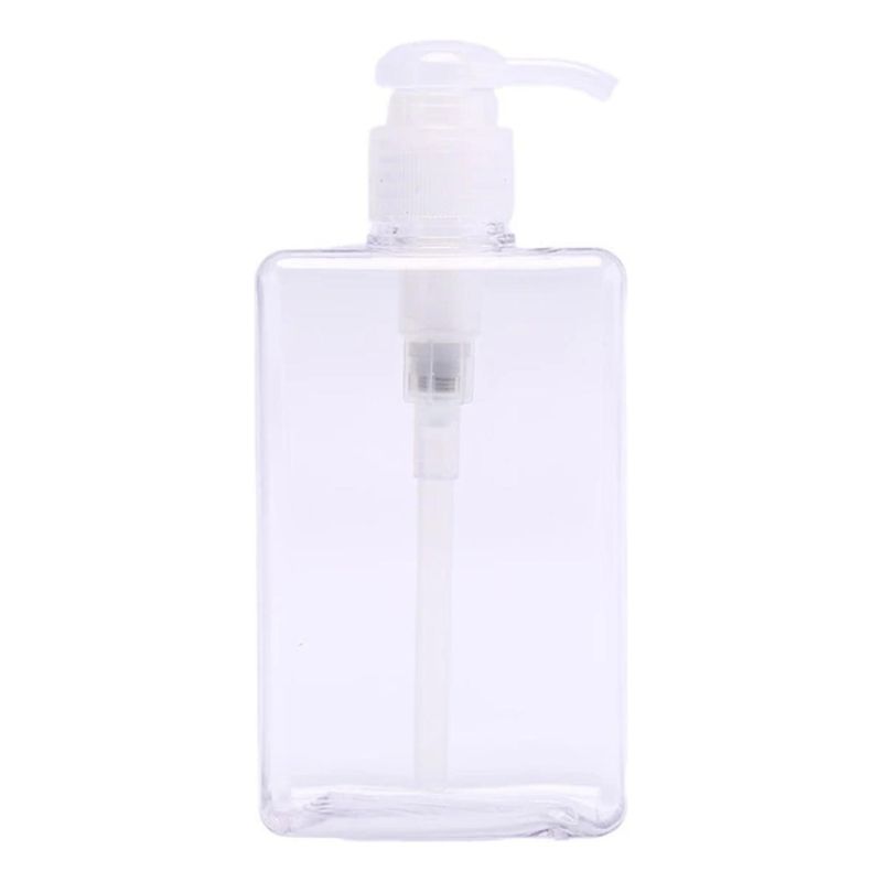 GENERICO - Botella Cuadrada Dispensadora Transparente Con Seguro 150 Ml
