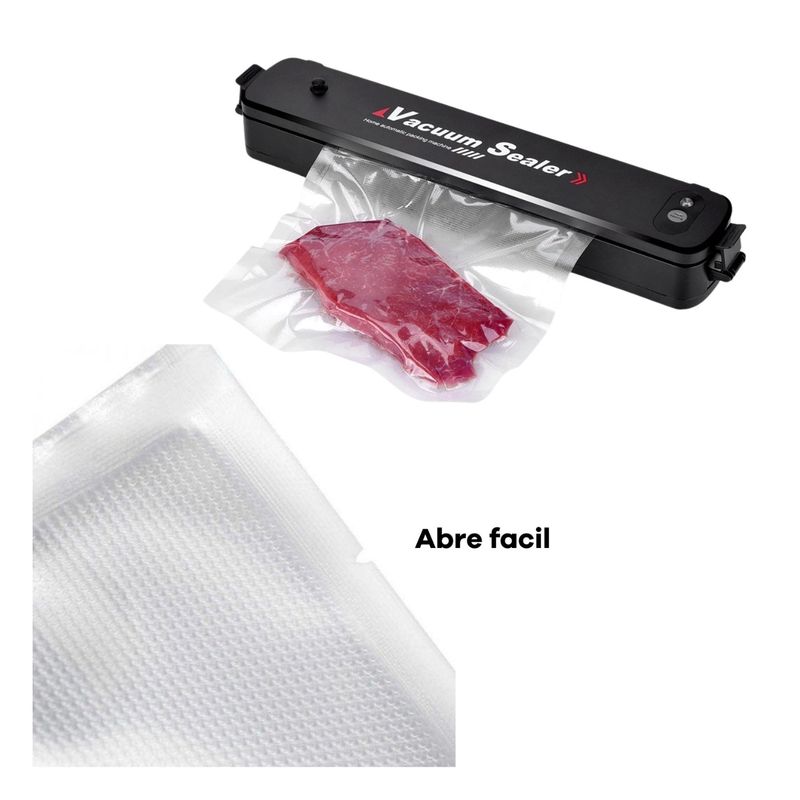 GENERICO - Bolsas sellado al vacio 25 X 35 Cm alimentos comida 100 UND