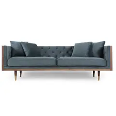 THE POPULAR DESIGN - SOFA 3C WOODBOX VELVET NEPTUNE
