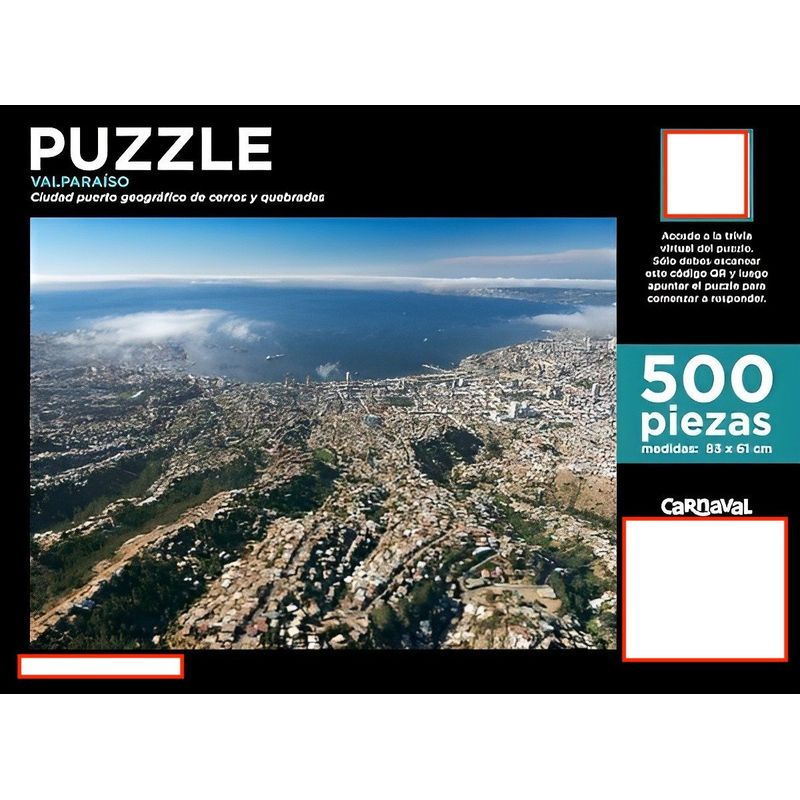TOP10BOOKS - Puzzle VALPARAISO - 500 PIEZAS
