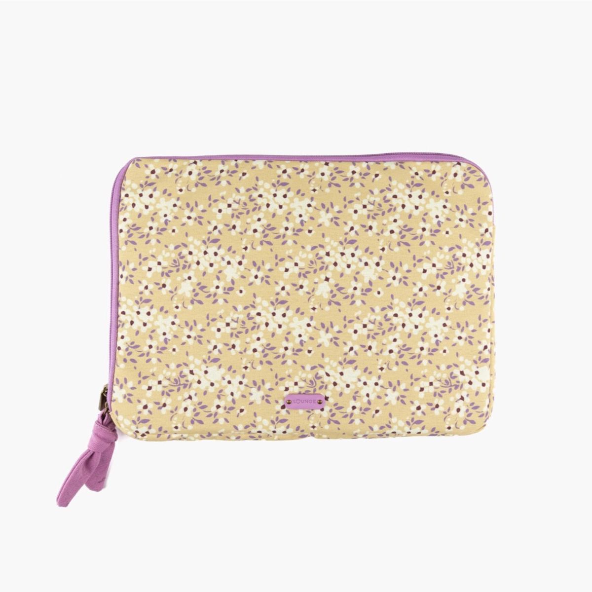 LOUNGE - Funda Notebook Mujer Estampado Amarillo LOUNGE