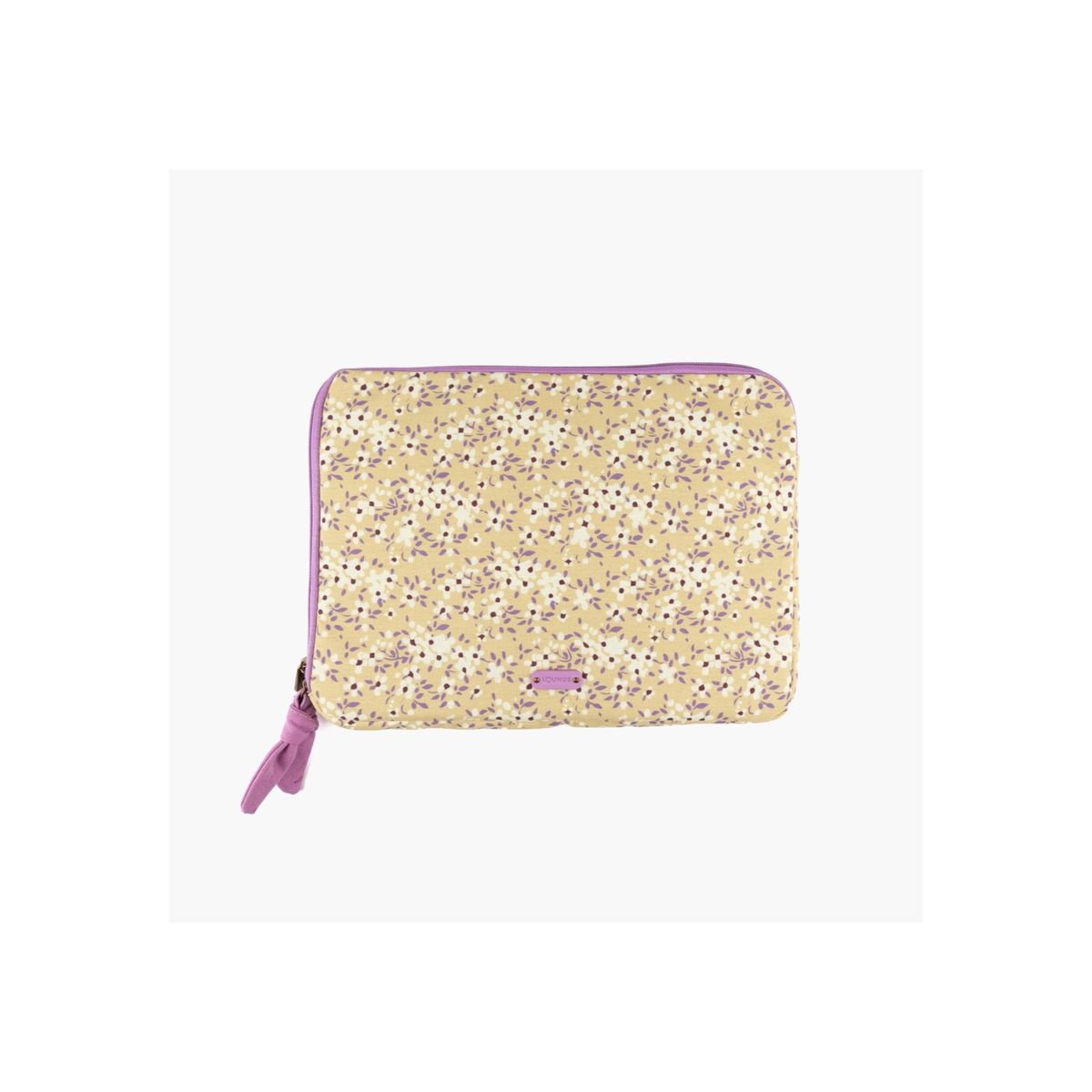 LOUNGE - Funda Notebook Mujer Estampado Amarillo LOUNGE