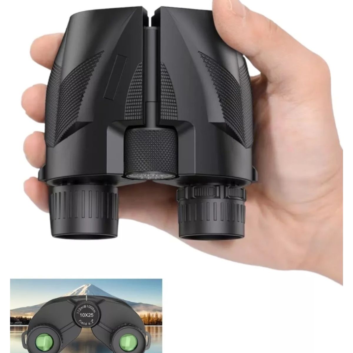 COMET - Binoculares Profesionales 10x25 Largo Alcance Hasta 1000m