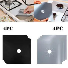 GENERICO - Protector De Estufa Lamina Reutilizable Cocina De Gas Pack 8
