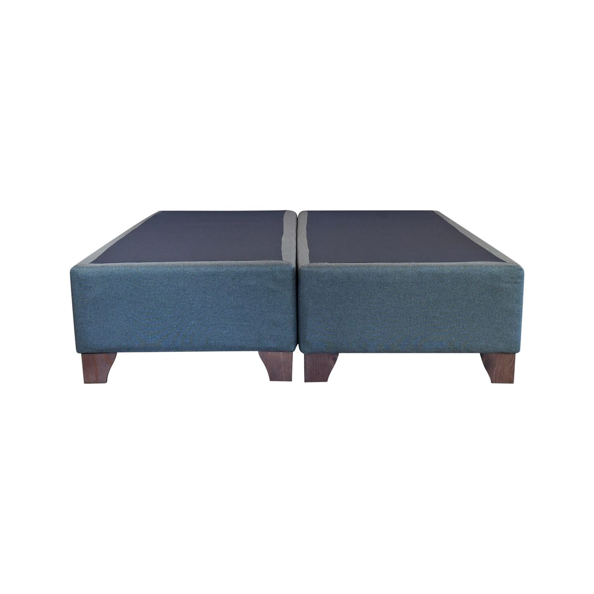 BLOCCARE - Base Cama Queen Dividida Box 30cm Largo 200 cm - Patas de 11 cm