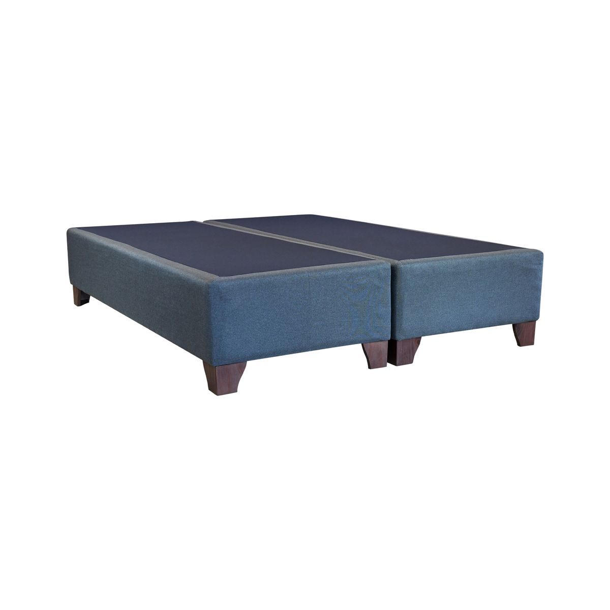 BLOCCARE - Base Cama Queen Dividida Box 30cm Largo 200 cm - Patas de 11 cm