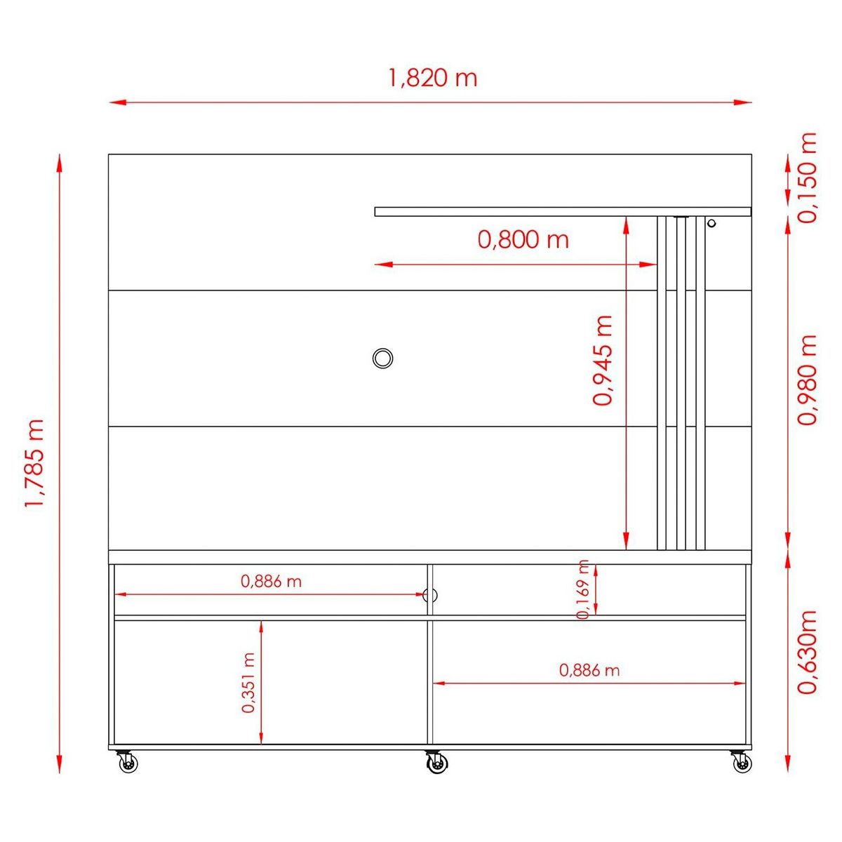 ALTAVISION - Panel De Tv Natura 65" Altavision