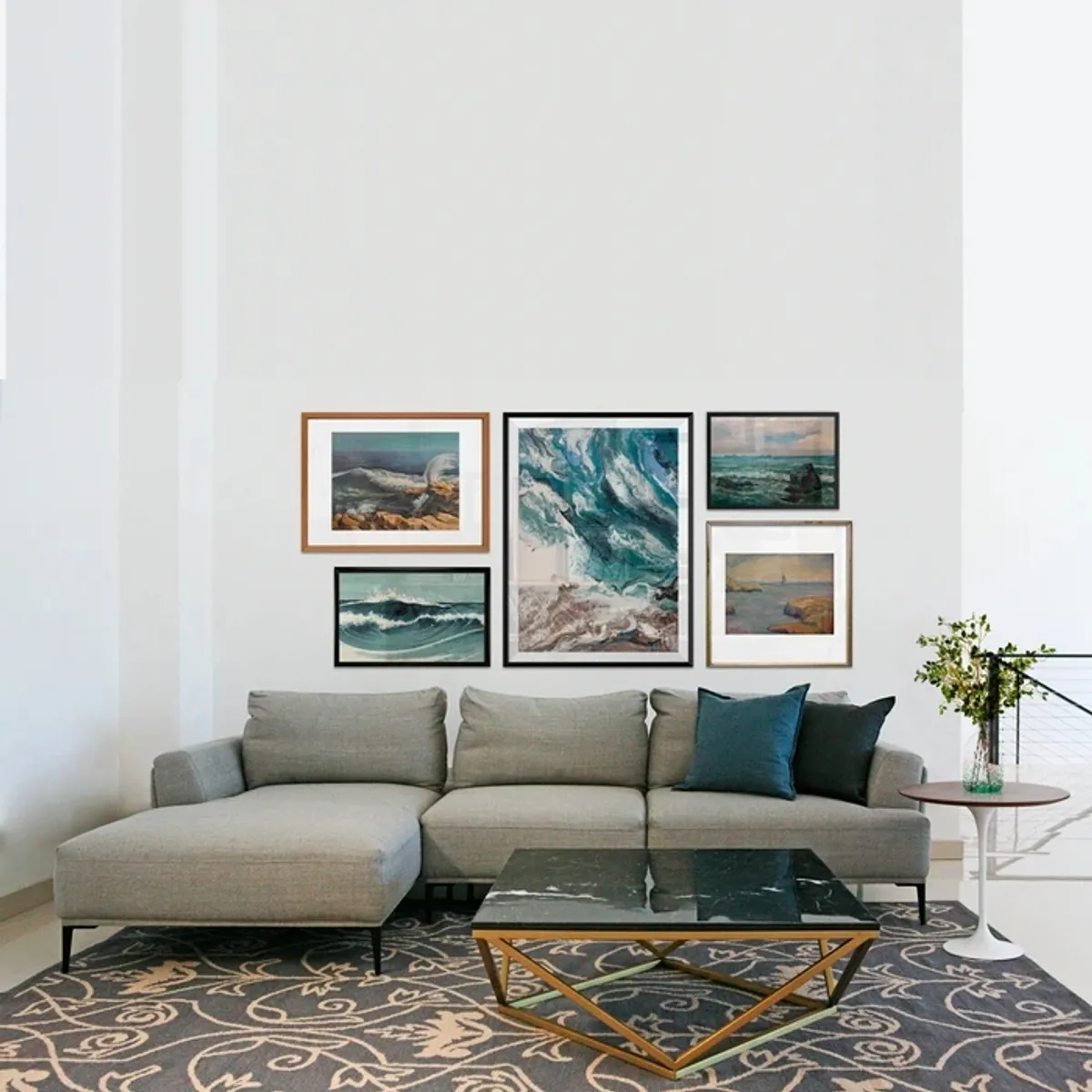 THE POPULAR DESIGN - SOFA SECCIONAL AURUS GRIS IZQUIERDO