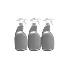 GENERICO - Pack 3und Rociador Pulverizador 1 Litro Con Gatillo Plástico