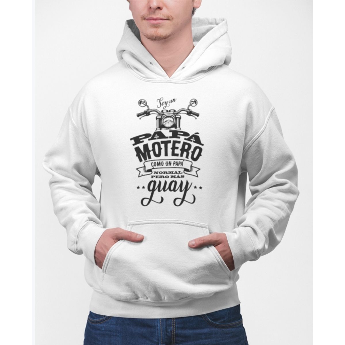 GENERICO - Polerón Soy Un Papa Motero  Regalo Dia Del Padre