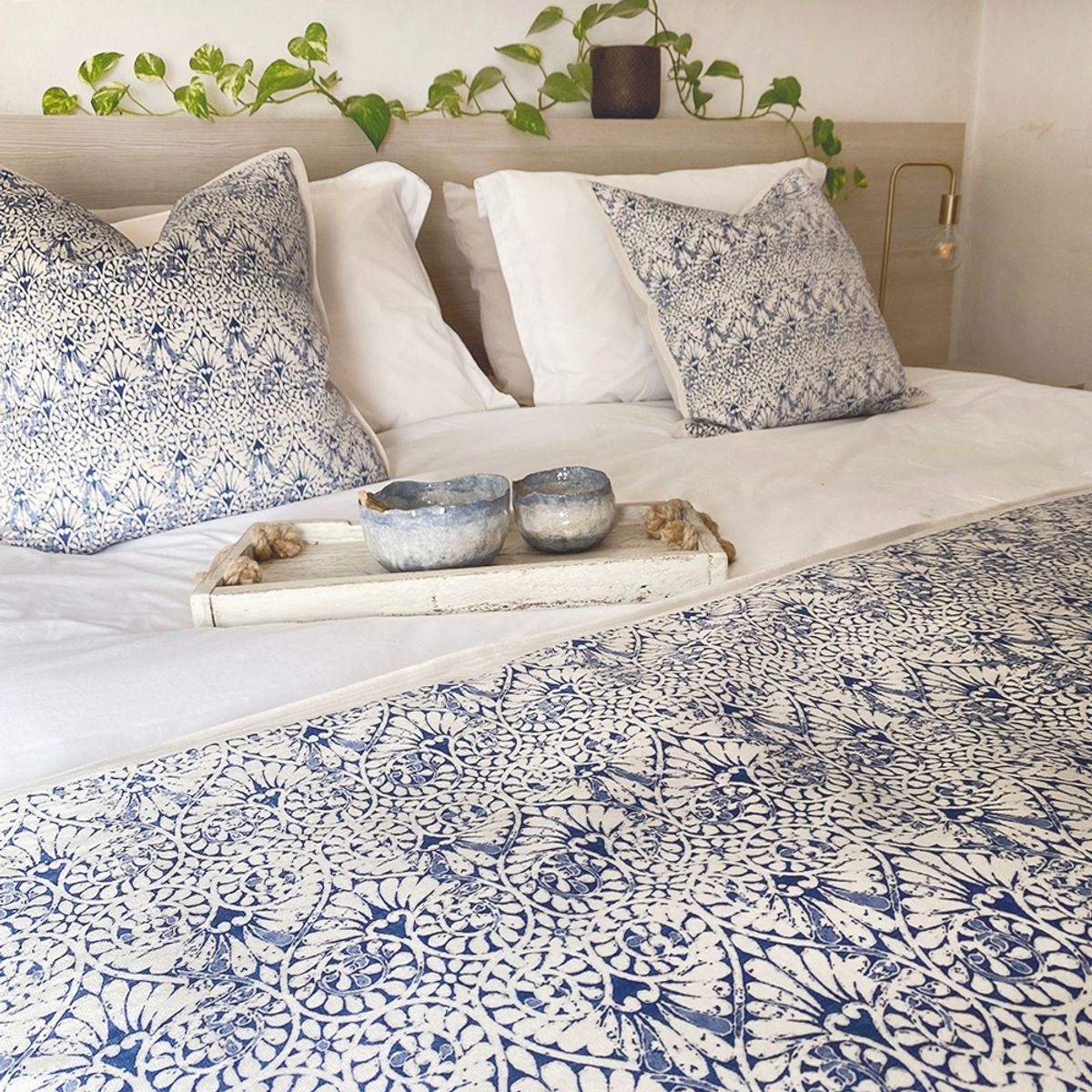 TUYO PRINT - Piecera + 2 Cojines Azora - 70x200 cm - Tuyo Print