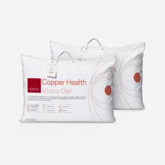 ROSEN - Set 2 Almohada Viscogel Copper Health Americana