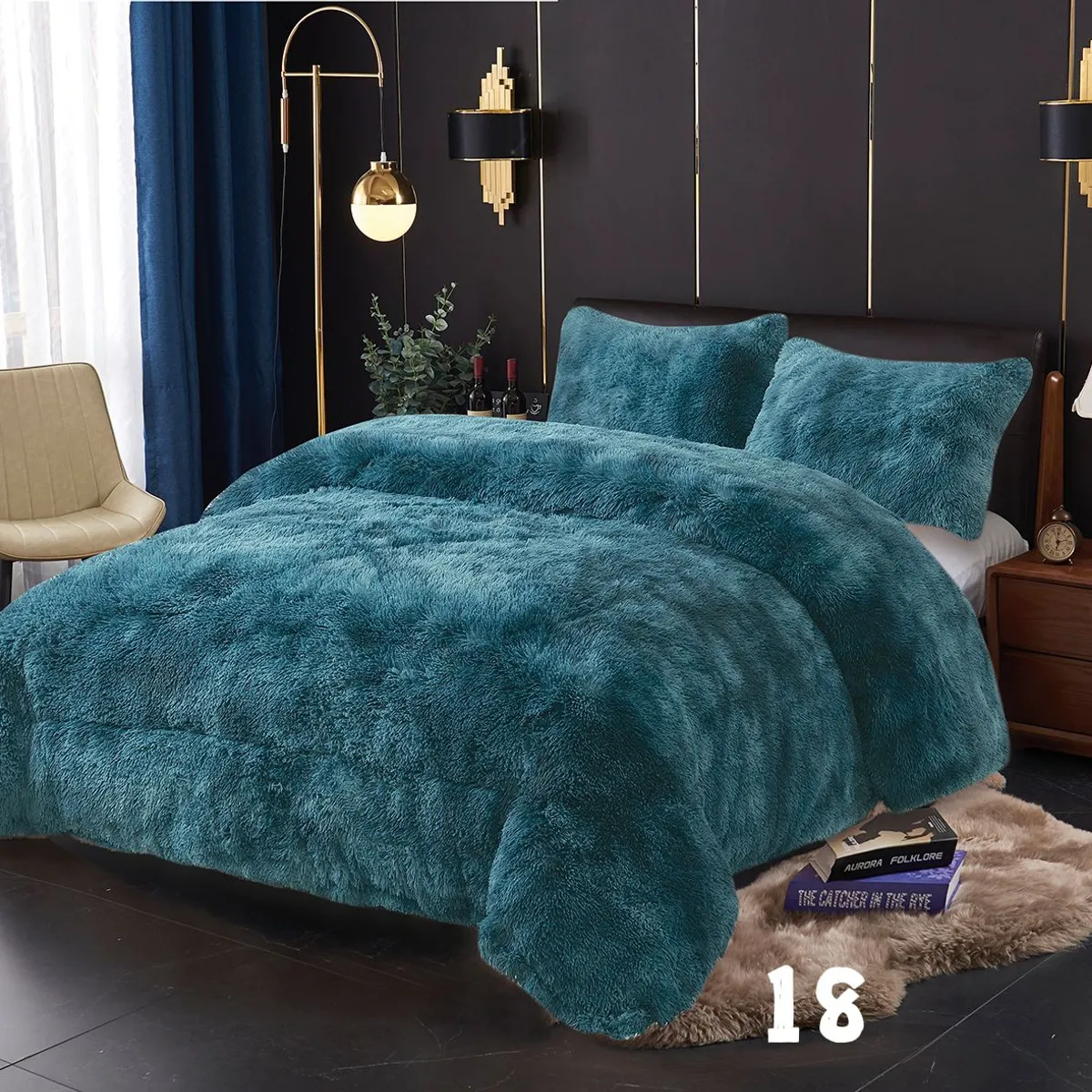 M - Coberto peludo con chiporro 2 palzas plumon