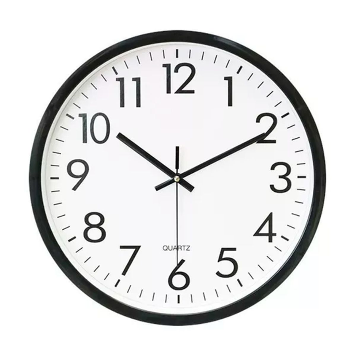 GENERICO - Reloj de pared Analogo Diseño Vintage Negro Blanco 30 cm