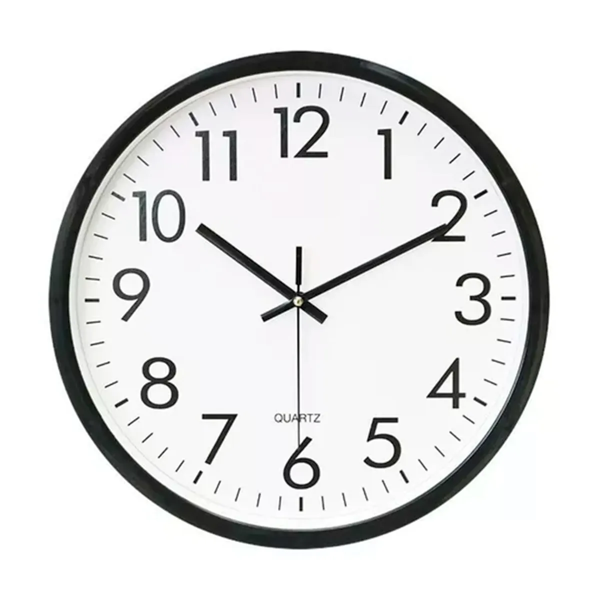 GENERICO - Reloj de pared Analogo Diseño Vintage Negro Blanco 30 cm
