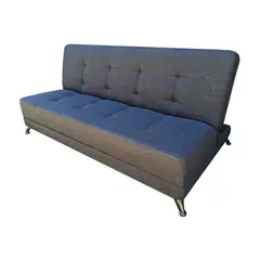 MUEBLES HVM - Futon Cama patagonia 15P Gris Lino Pmetal