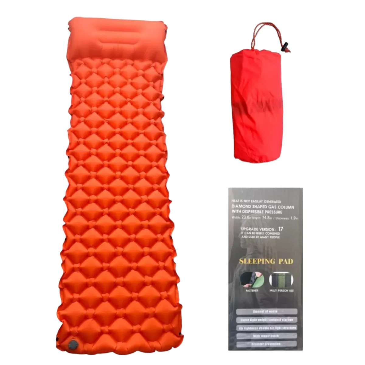 GENERICO - Colchoneta Inflable Y Portátil Para Camping Caza Pesca…