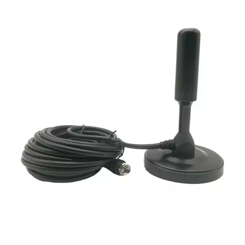 GENERICO - Antena Tv Digital Abierta Hd Tvd Interior 360 Coaxial