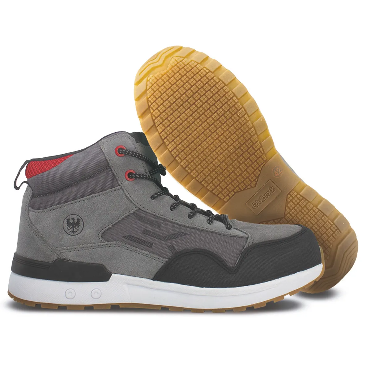 EDELBROCK - ZAPATO SEGURIDAD EDELBROCK VANSKY ARTIC GRAY/RED