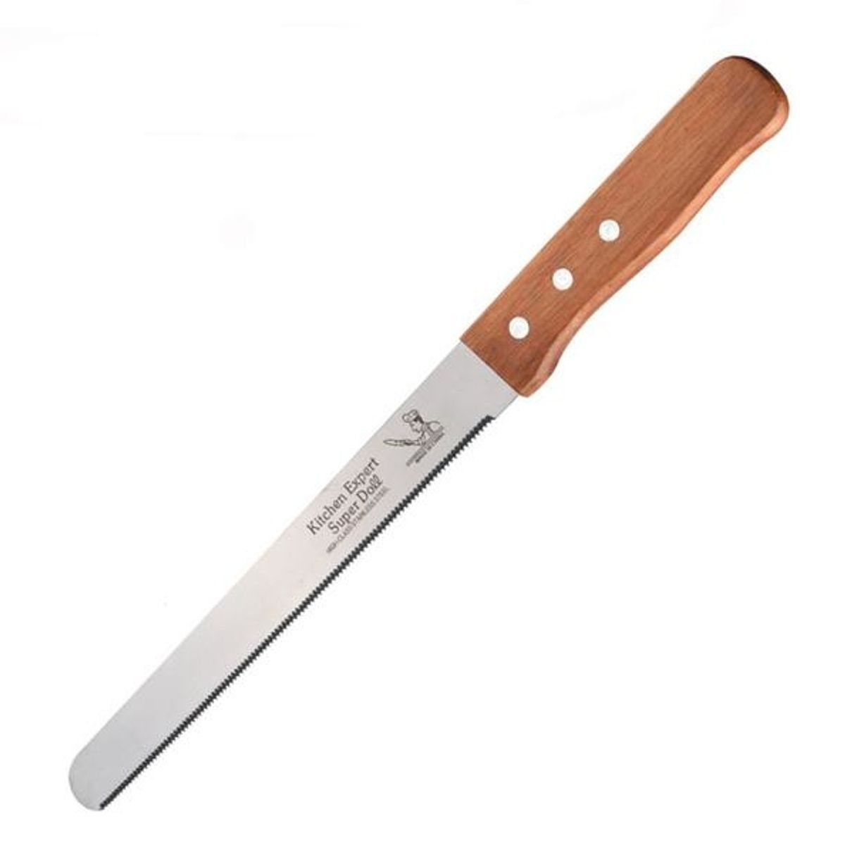 GENERICO - Cuchillo De Sierra Torta Pan Queque Acero Inoxidable