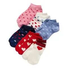OLD NAVY - Calcetines Pack de 6 Patterned Ankle Multicolor