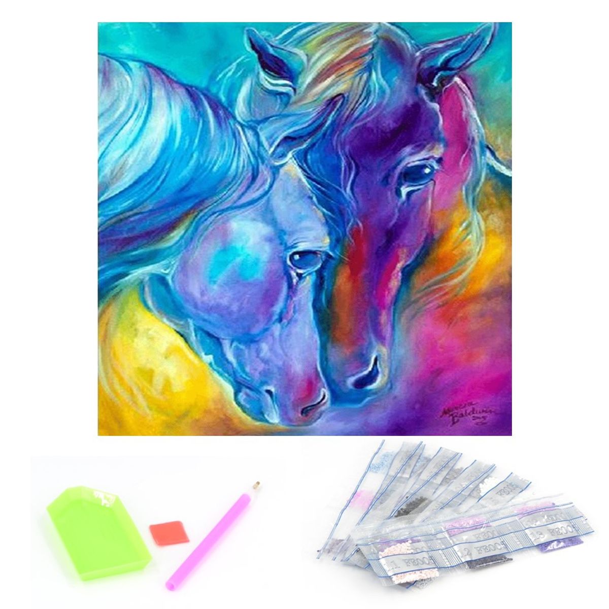 GENERICO - Diamond Painting 5d kit pintura 12.200 diamantes-animales 03…