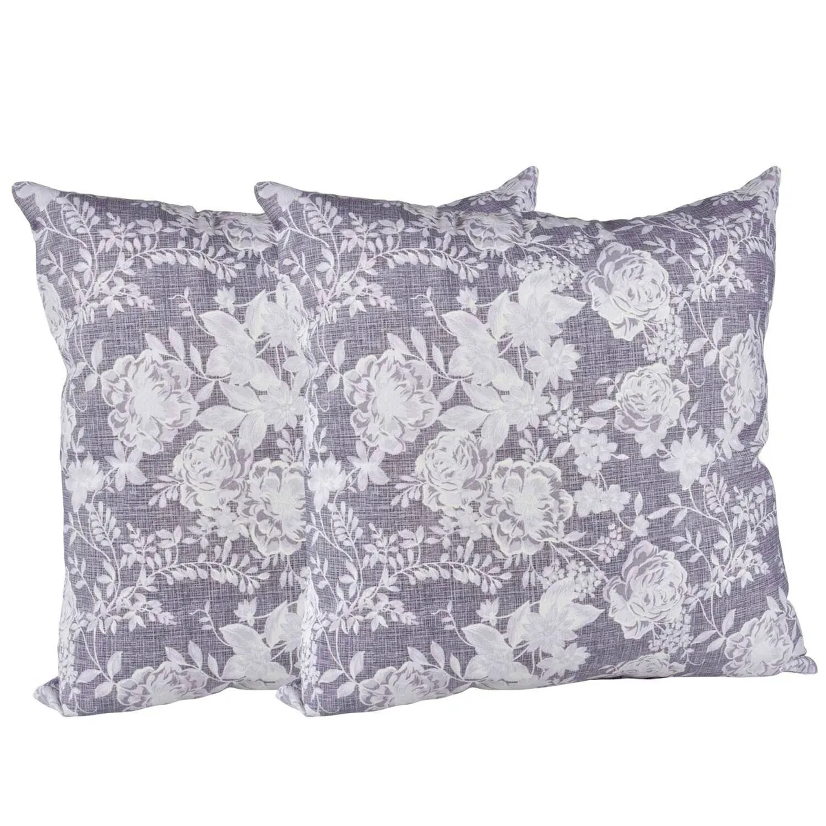 MASEL - Set 2 cojines 50x50 lona española yoko gris