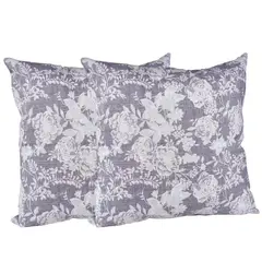 MASEL - Set 2 cojines 50x50 lona española yoko gris