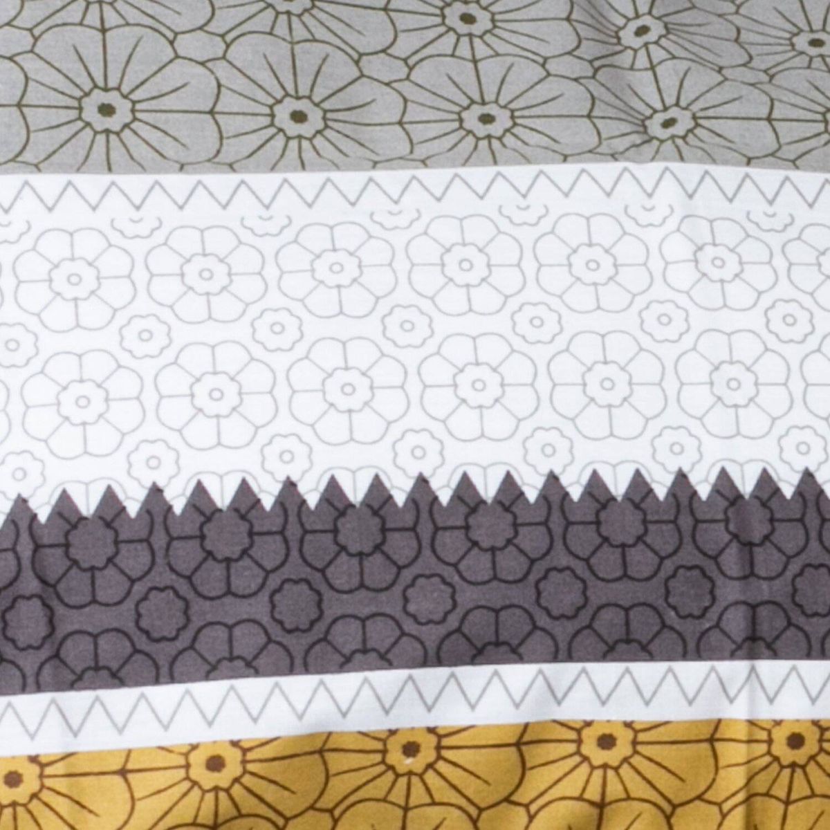 MASEL - Jgo de sabanas 2 pl  rayas  taupe- 144 hilos