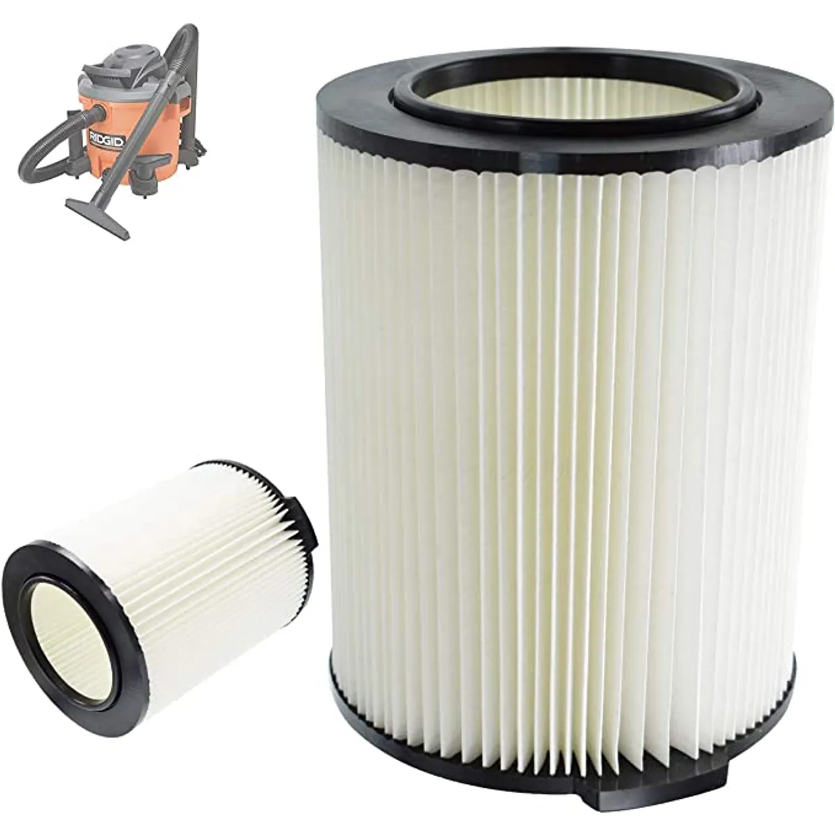 KUANGYE - Filtro Para Aspiradora Ridgid Vf4000 5-16 Galones