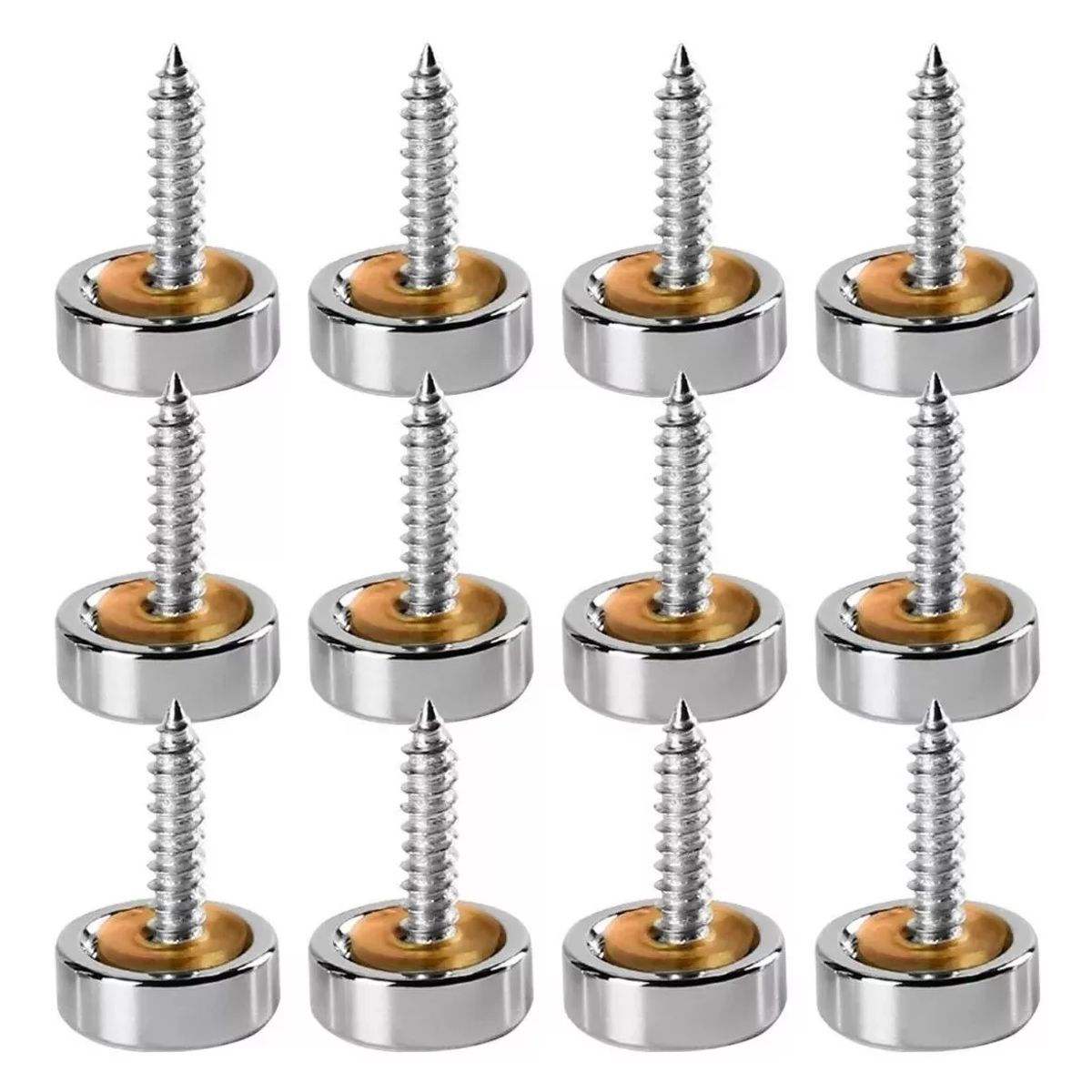 KUANGYE - 12uds Tapa Tornillo Inoxidable Embellecedor 16mm