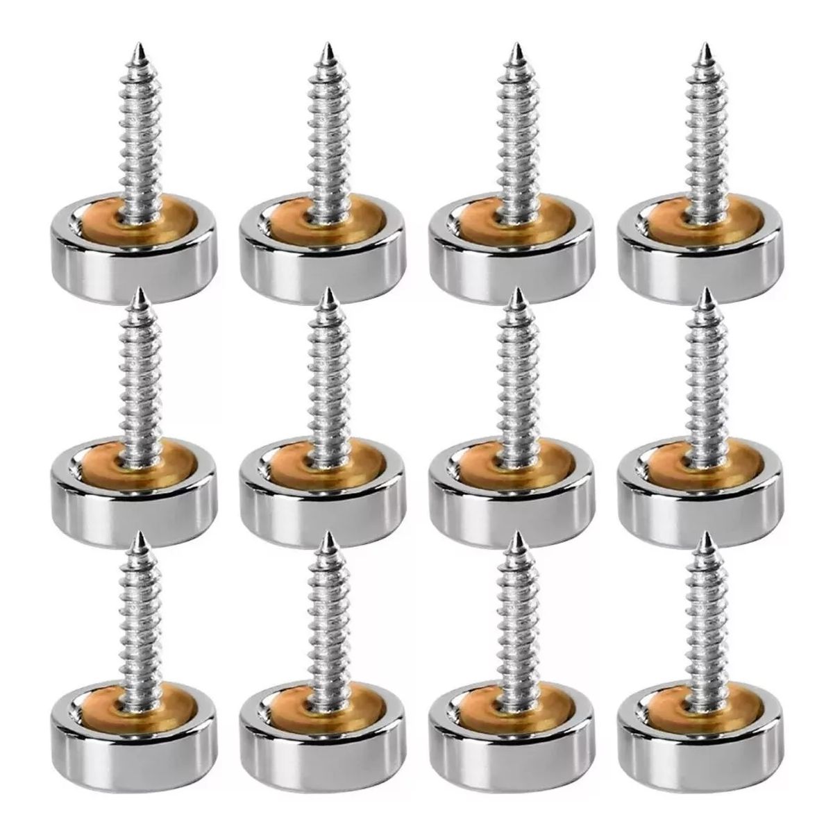KUANGYE - 12uds Tapa Tornillo Inoxidable Embellecedor 16mm