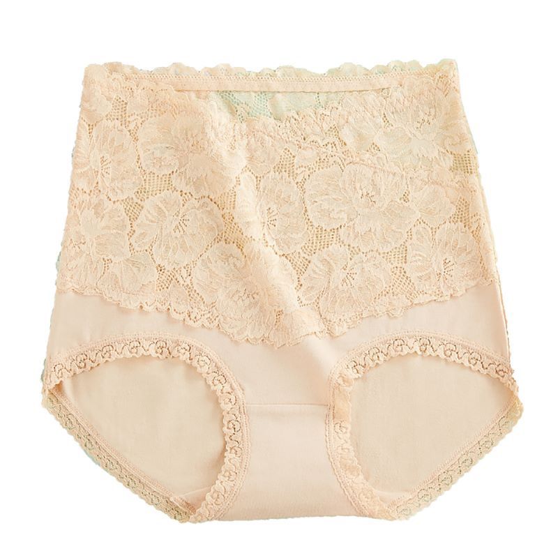 EVERSO - Calzon Mujer Alto Levanta Glúteos Algodón Con Encaje.