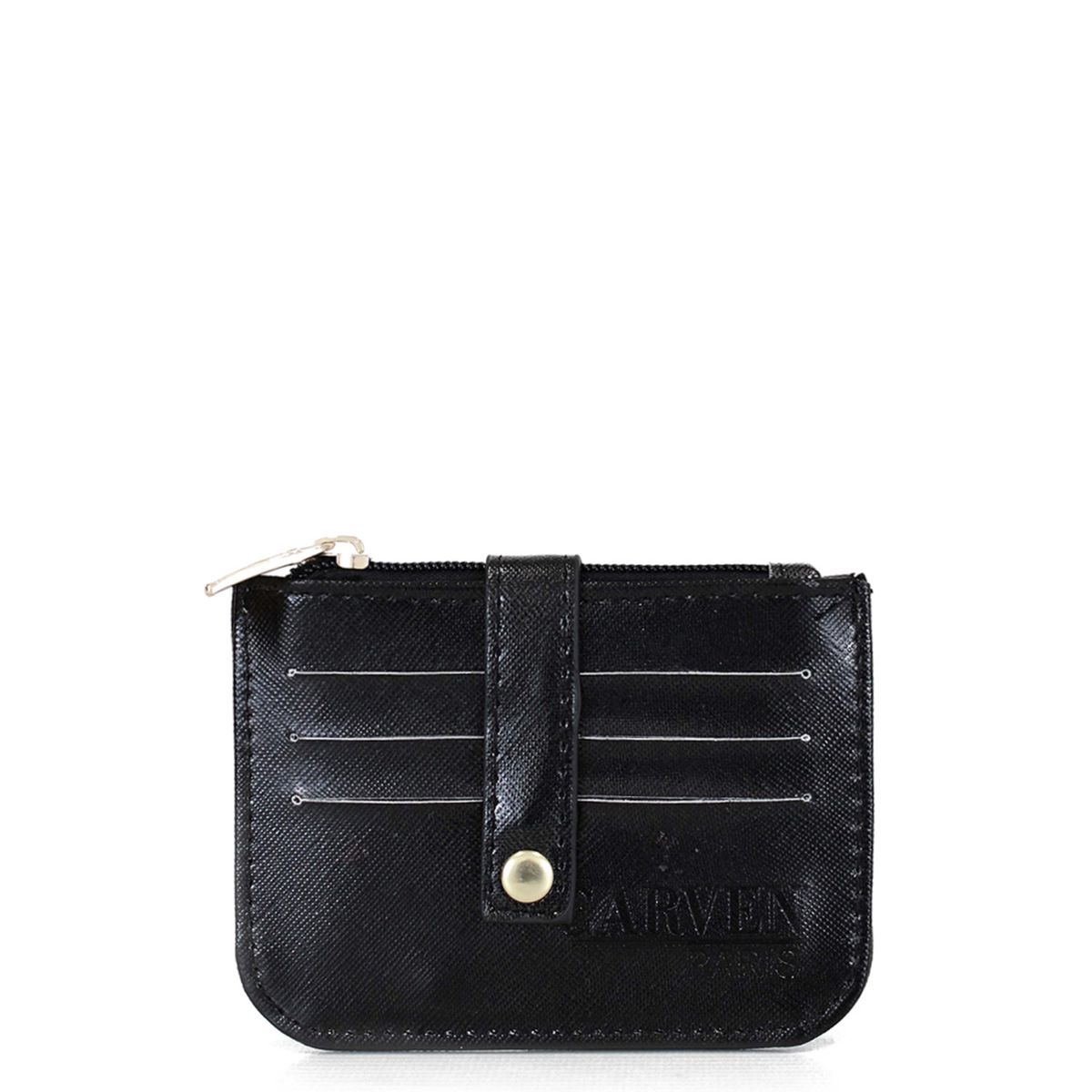 CARVEN - Tarjetero mujer Obi negro Carven Paris