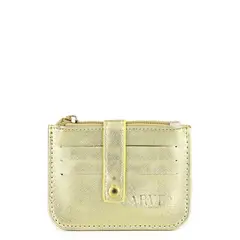 CARVEN - Tarjetero mujer Obi dorado Paris