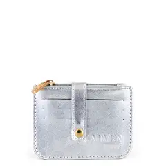 CARVEN - Tarjetero mujer Obi gris Paris