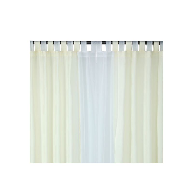 CHANTILLY - Cortina jacquard 10 pcs capital 145x220 - crudo CHANTILLY