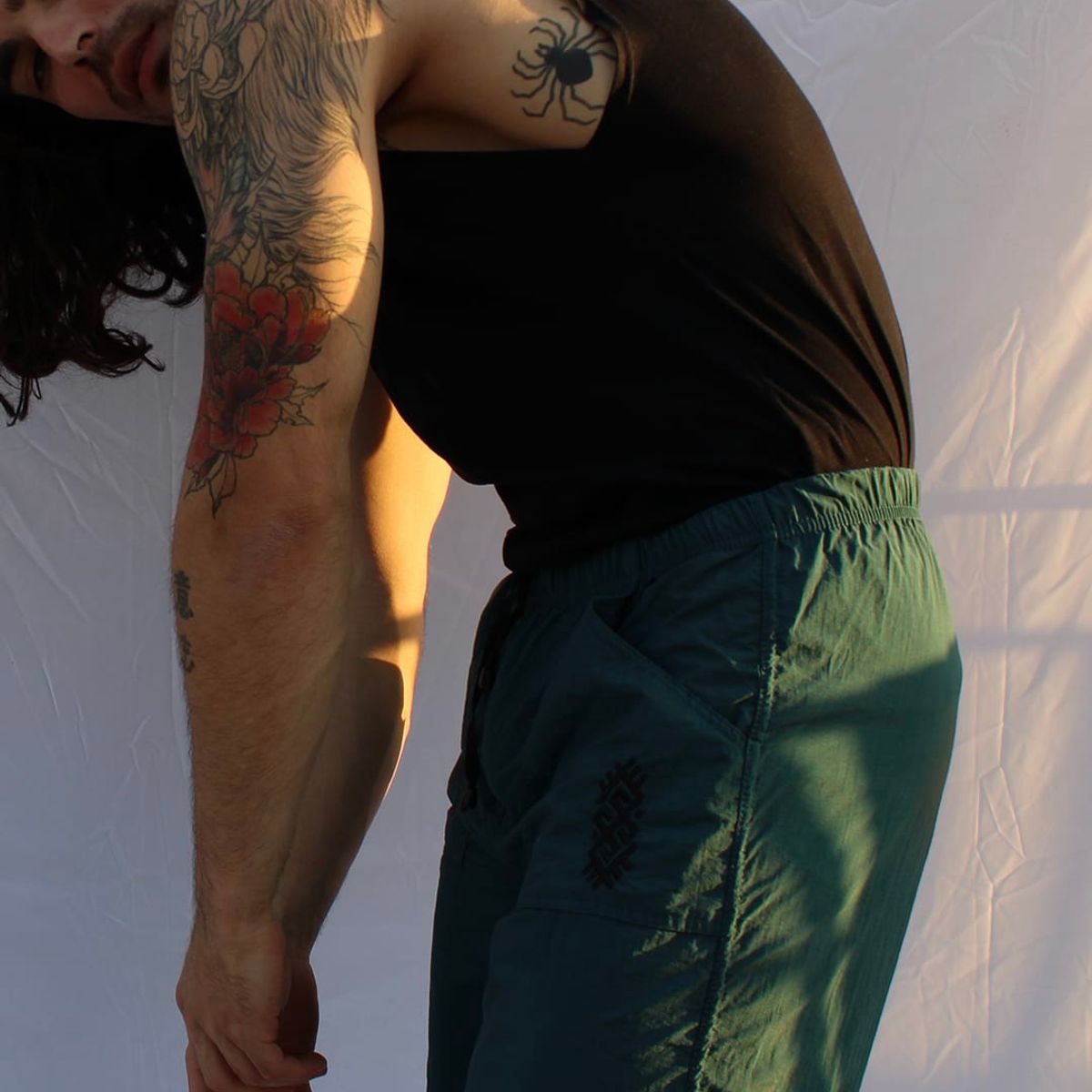 AIMARA - Pantalón Tipo Cargo Verde