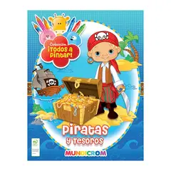 MUNDICROM - Colección Todos A Pintar 4 Libros: Piratas-dinosaurios-circo-juguetes -