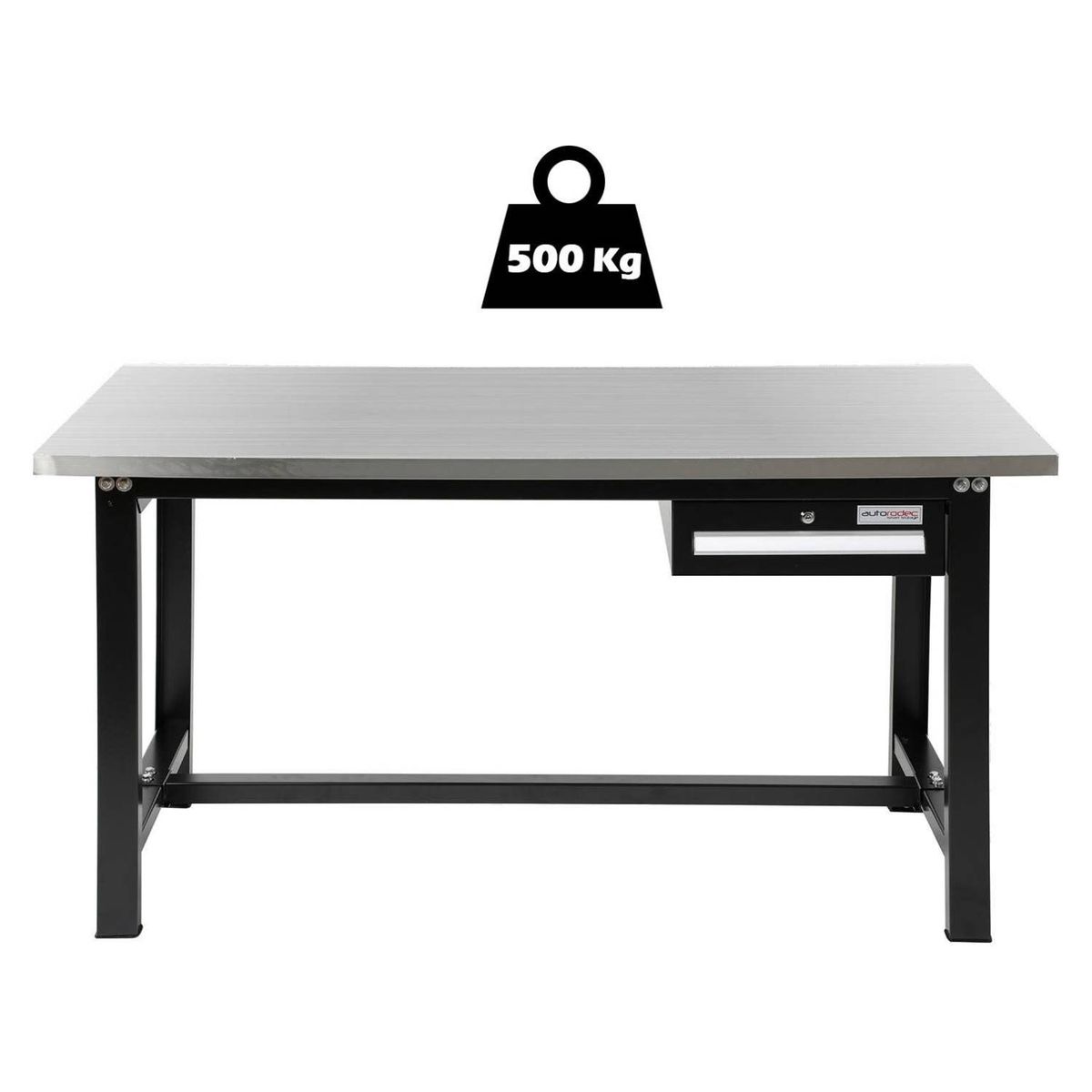 AUTORODEC - Mesón de trabajo 150x75x78cm acero inoxidable