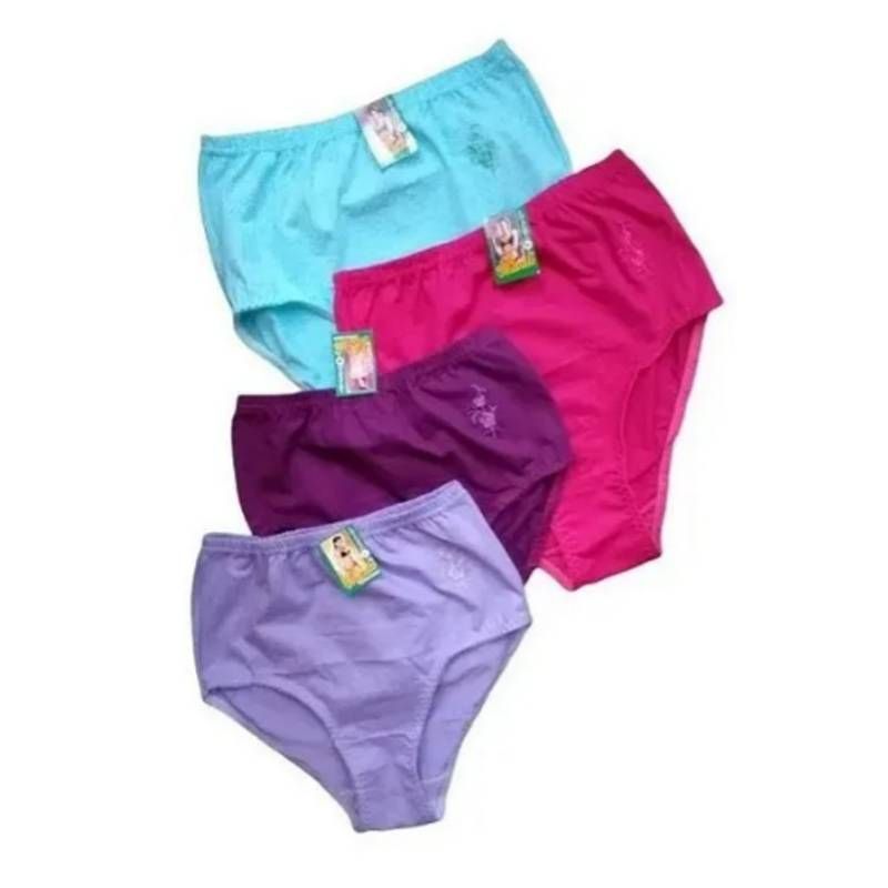 EVERSO - Pack 12 Calzones Señora Tiro Alto Algodón Peruano Grande..