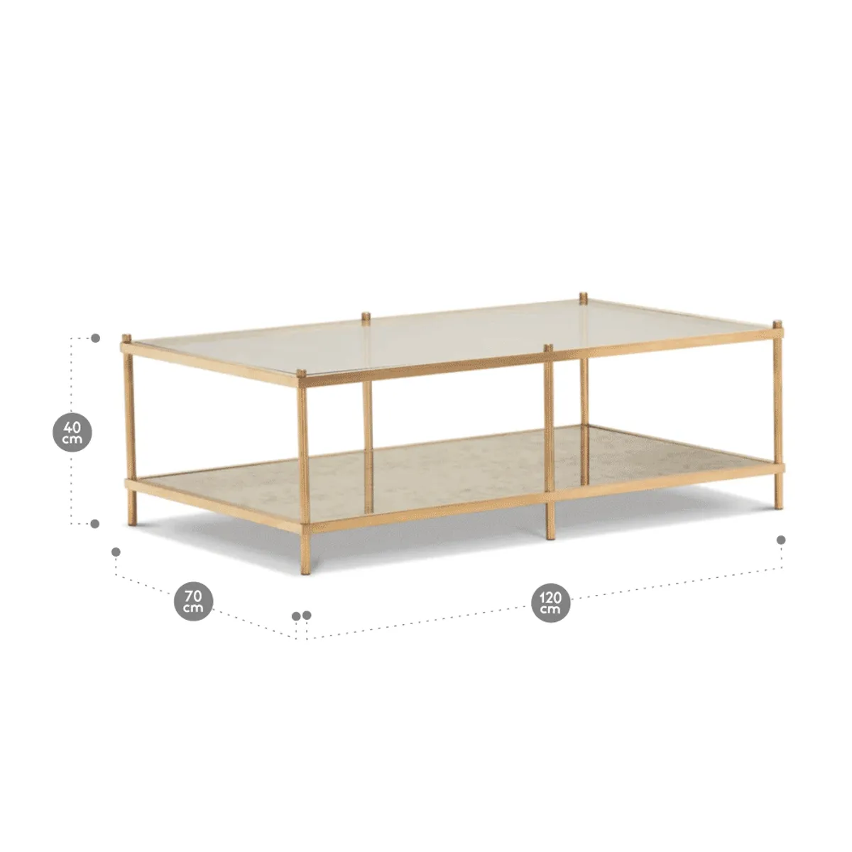 ROSEN - Mesa de Centro Rosen Tribeca 120 x 70 cm