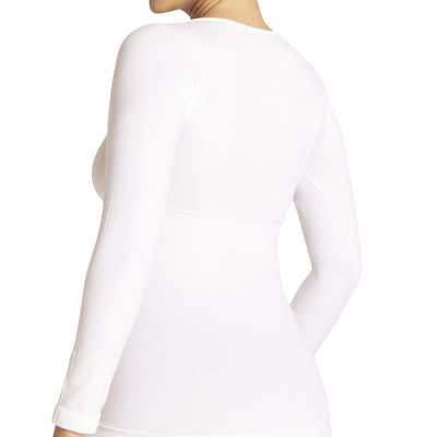 Imagen 2 del producto Polera Faja Manga Larga Blanco