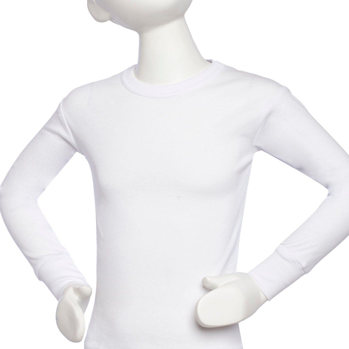 TAIS - Camiseta Cuello Polo Manga Larga Blanco Tais