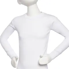 TAIS - Camiseta Cuello Polo Manga Larga Blanco