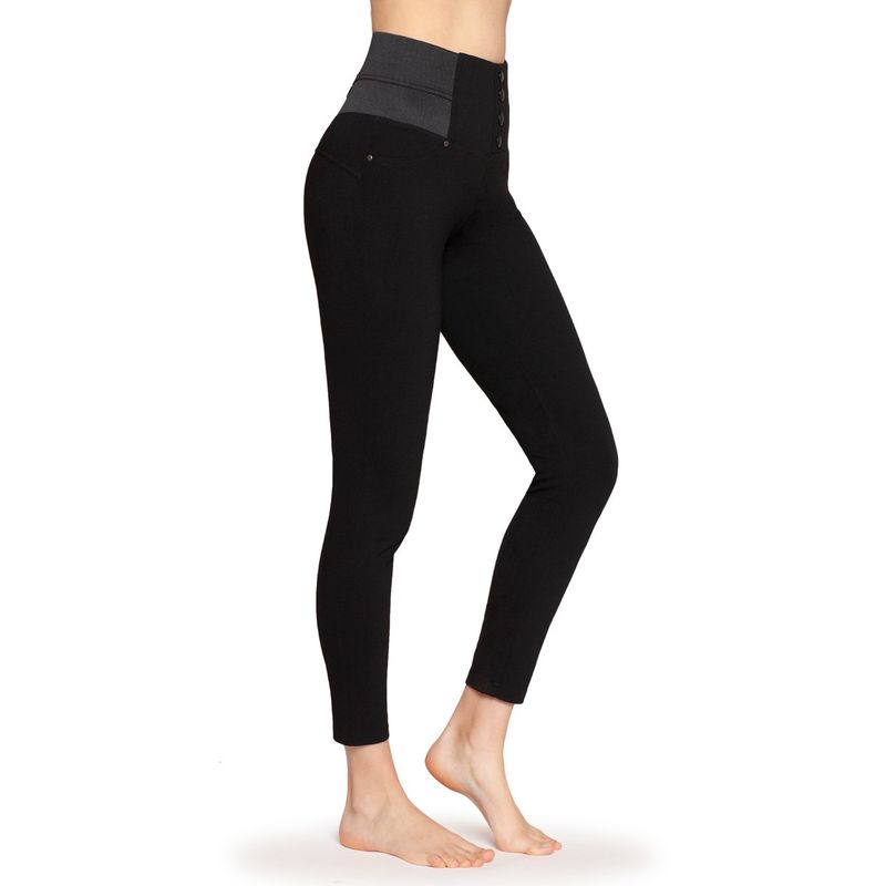 MONARCH - Leggings Buttons - Negro Monarch